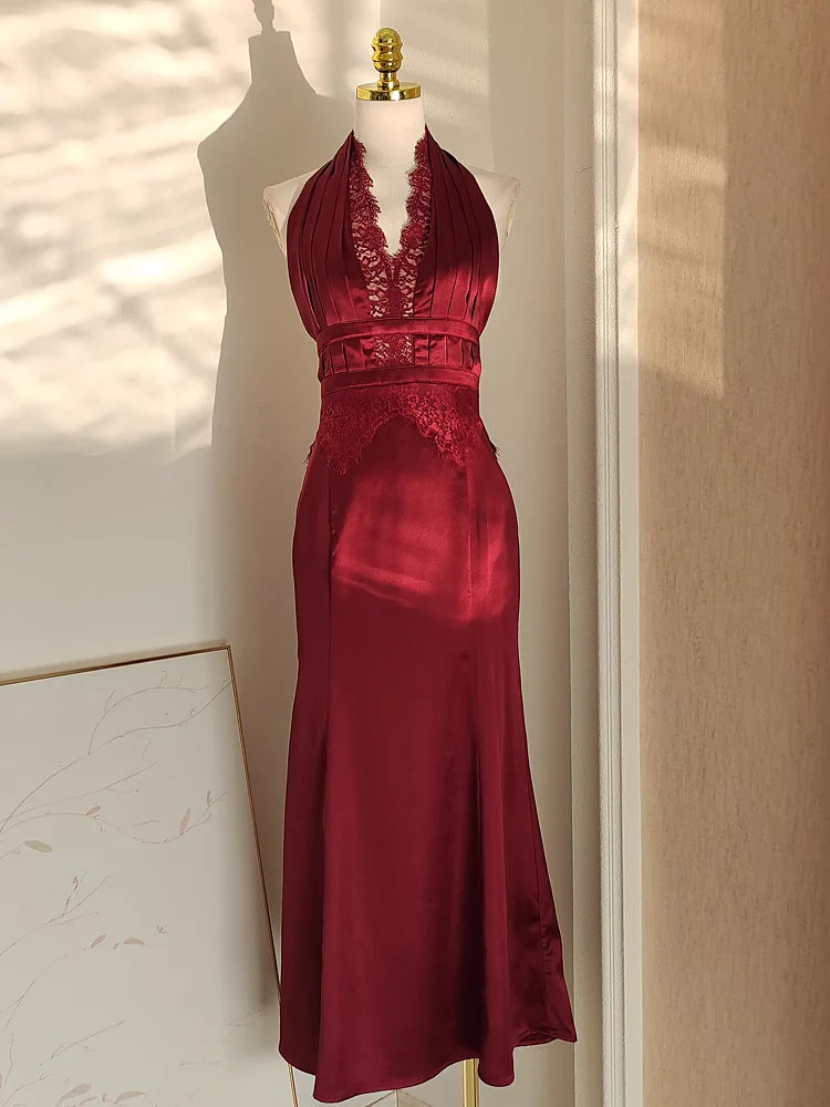 Sexy V neckline Satin Homecoming Dresses Burgundy Sheath Prom Outfits