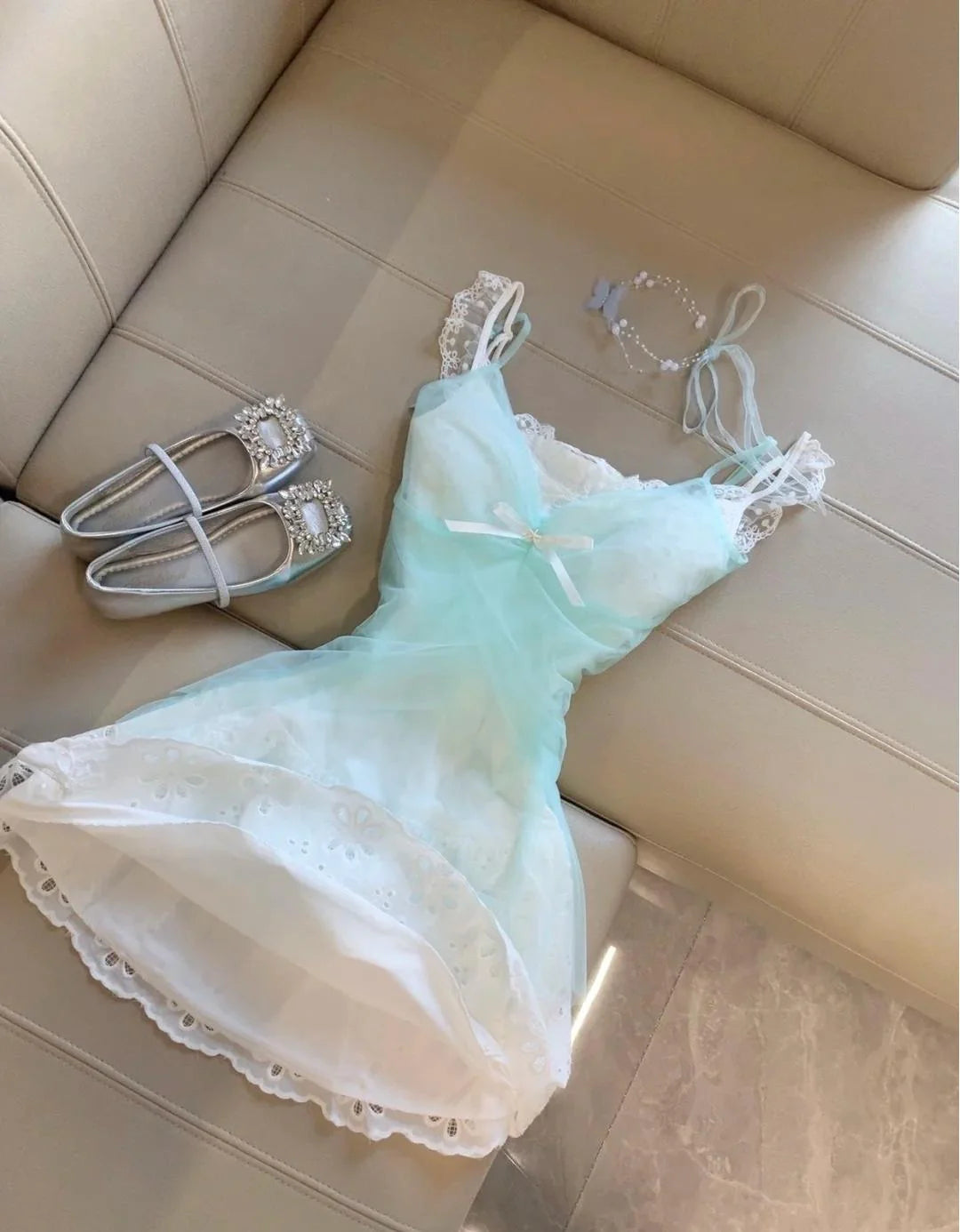 Ocean Blue Tulle Unique Lace Strap Short Party Dresses Unique design Homecoming Dress