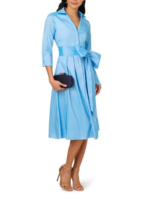 Taffeta Shirt Top-quality fabric Midi Mother Of The Bride Outfits Dress