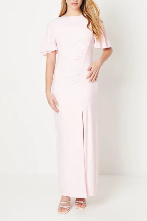 Debut London by Coast Angel Sleeve Twist Back Jersey Bridesmaid Dress