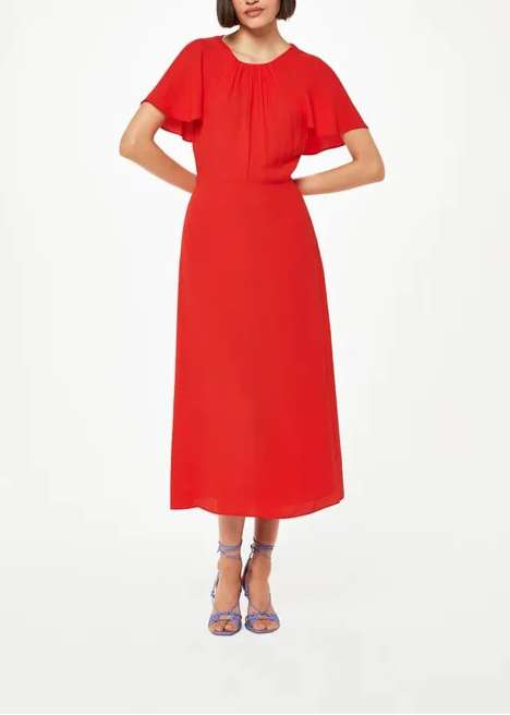 Full of charm Annabelle Cape Sleeve Mother Of The Bride Outfits Dress