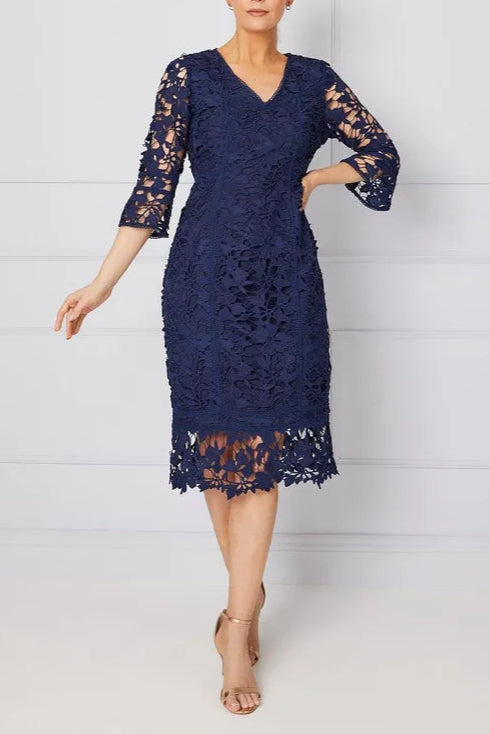 Occasion Premium Lace Pencil Mother Of The Bride Outfits Dress