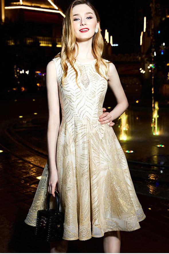 Princess Party Dress Gorgeous A Line Knee Length Homecoming Dress with Rhinestones