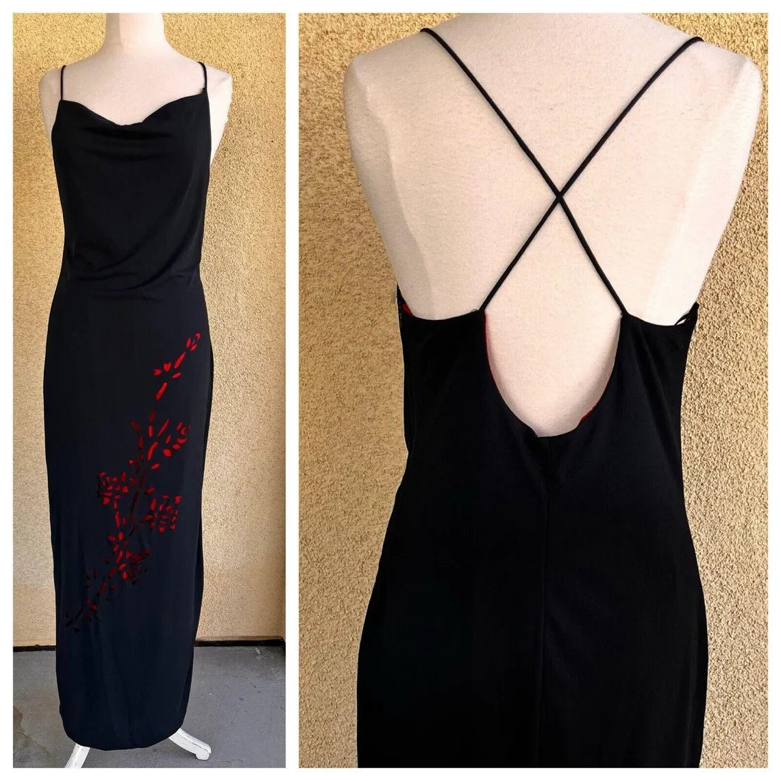 DE-LARU by Sheila Yen Y2K Appropriate color matching Long Prom Formal Dress