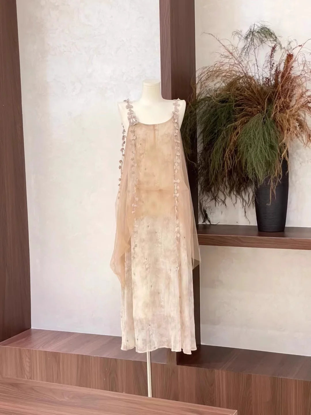 Cute A line Straps Lace Long Tulle Full of charm Women's Party Dresses