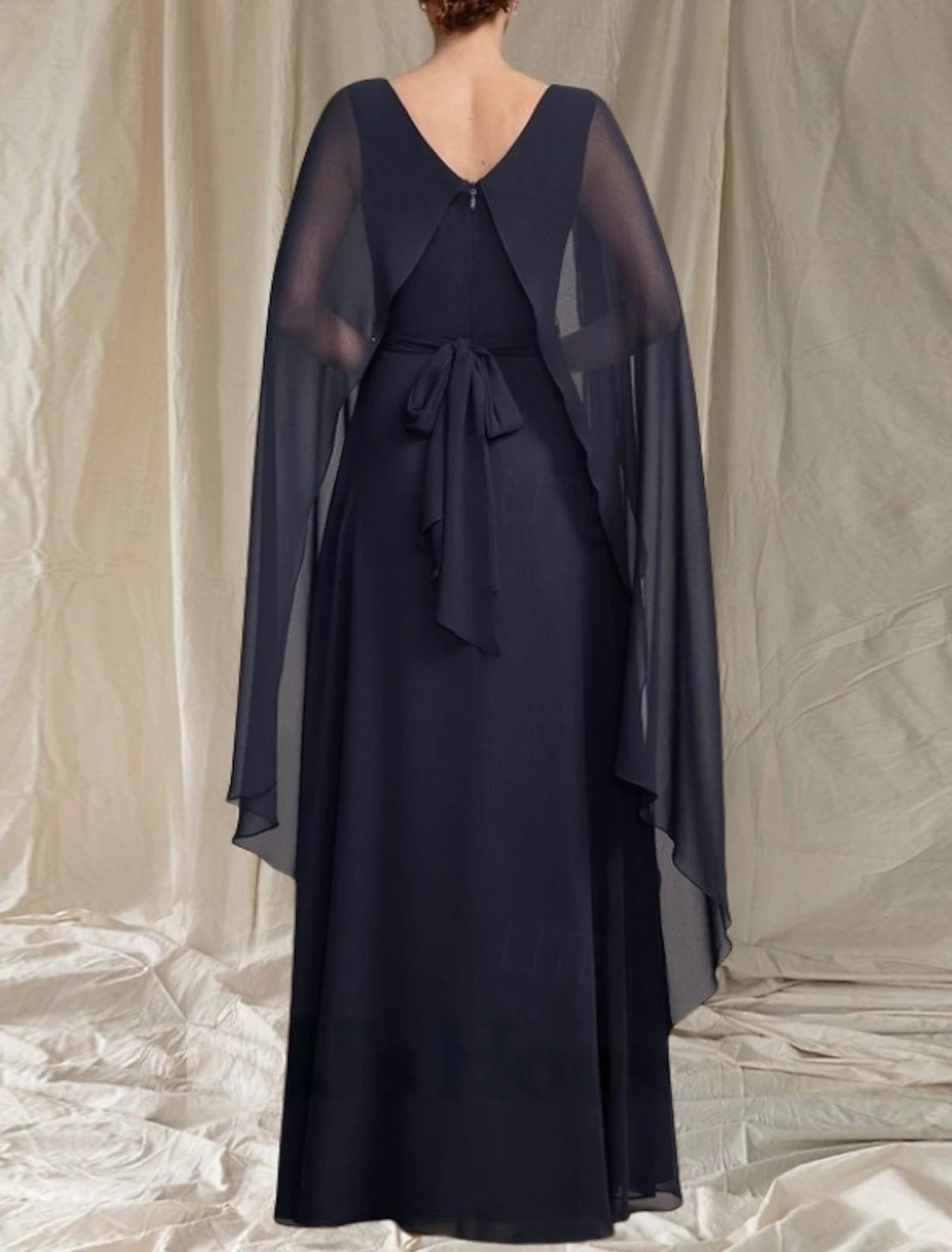 A-Line Mother of the Bride Dress Wedding Guest Elegant Crew Neck Floor Length Chiffon Sleeveless with Sash / Ribbon Ruffles Ruching 2025