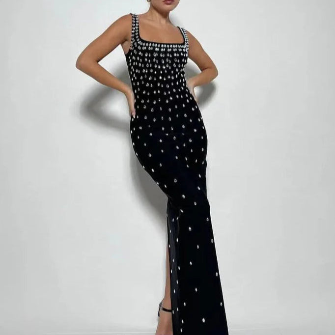 Unique design Sexy Backless Crystal Bandage Exquisite tailoring Prom Dress