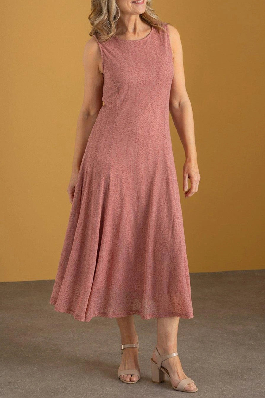 Classic fit Sleeveless Mesh Midi Mother Of The Bride Outfits Dress