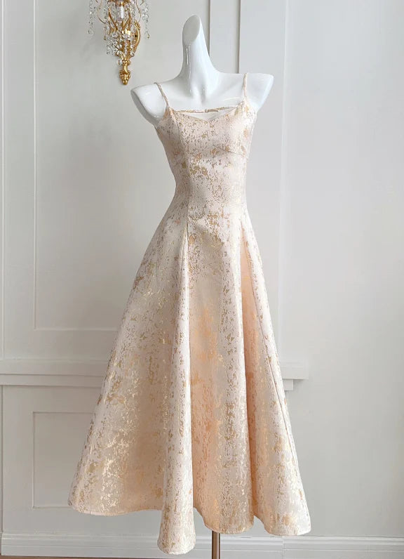 Spaghetti Straps A-Line Short Prom Dress Retract Your Waist Homecoming Dress