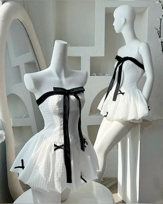 A-Line Strapless Short Party Dress Homecoming Dress