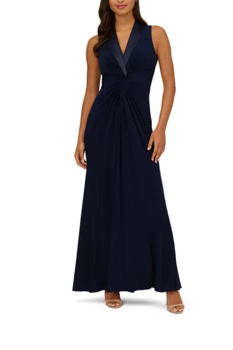 Jersey Tuxedo Retract Your Waist Mother Of The Bride Outfits Gown