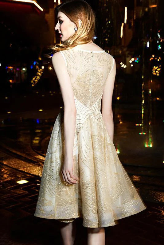 Princess Party Dress Gorgeous A Line Knee Length Homecoming Dress with Rhinestones