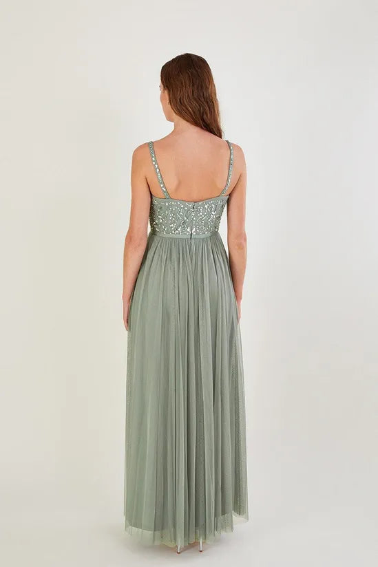 'Autumn' Embellished Retract Your Waist Maxi Mother Of The Bride Outfits Dress