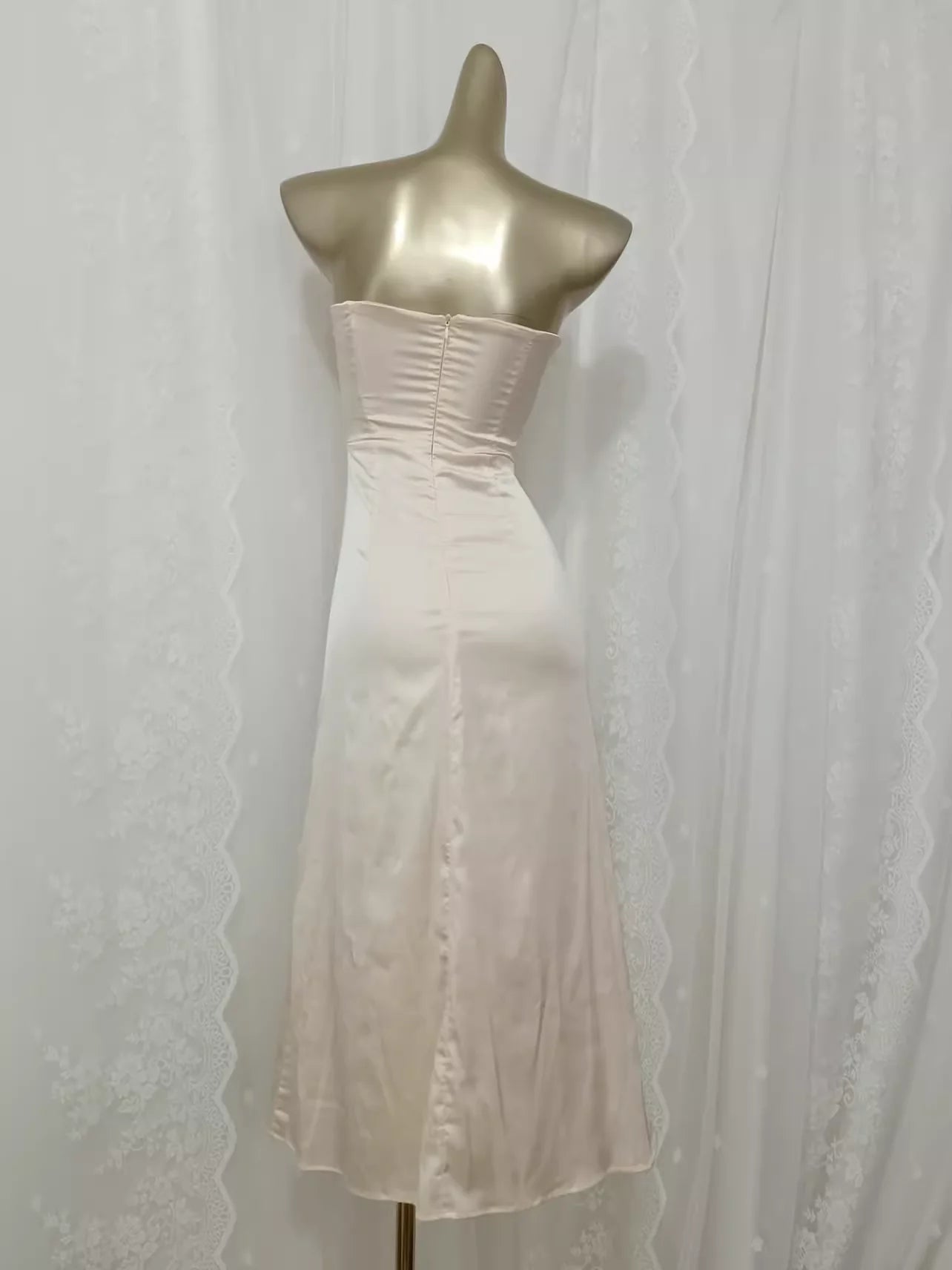 Cute Sheath Sweetheart Satin Vacation Dress Full of charm Party Dresses