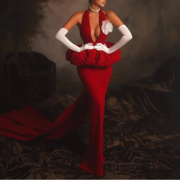 Full of charm Top-quality fabric High-End Sexy Bandage Sleeveless Party Dress