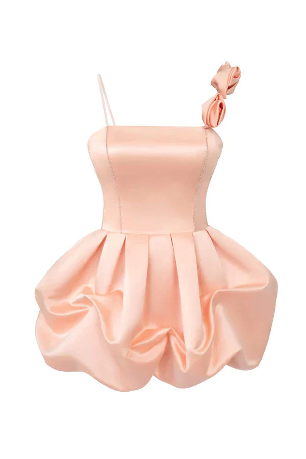 Cute Pink Ruffles Short Prom Dress Unique design Homecoming Dress