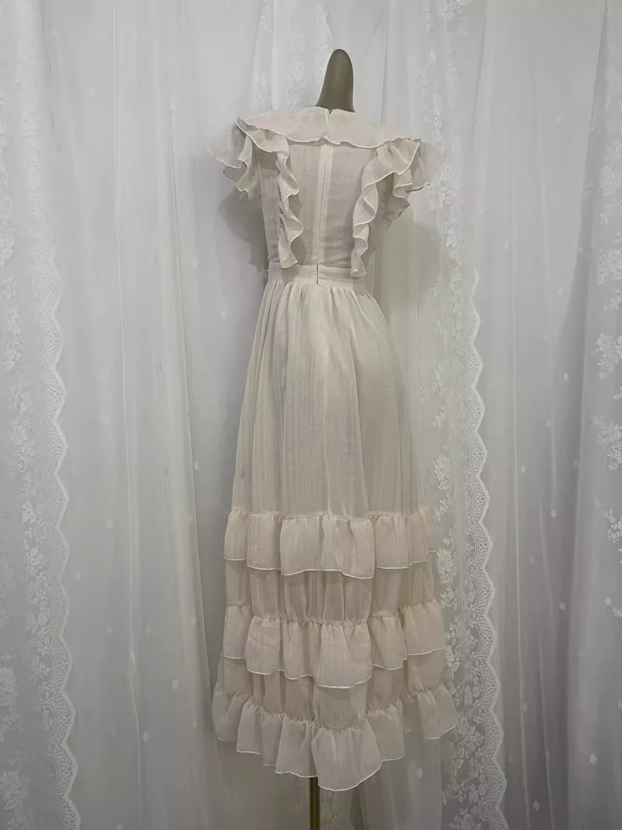 Cute A Line Chiffon Vacation Dress  Retract Your Waist Party Dresses