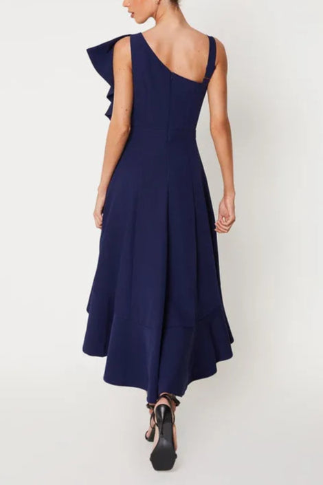 Unique design Ruffle One Shoulder Mother Of The Bride Outfits Dress