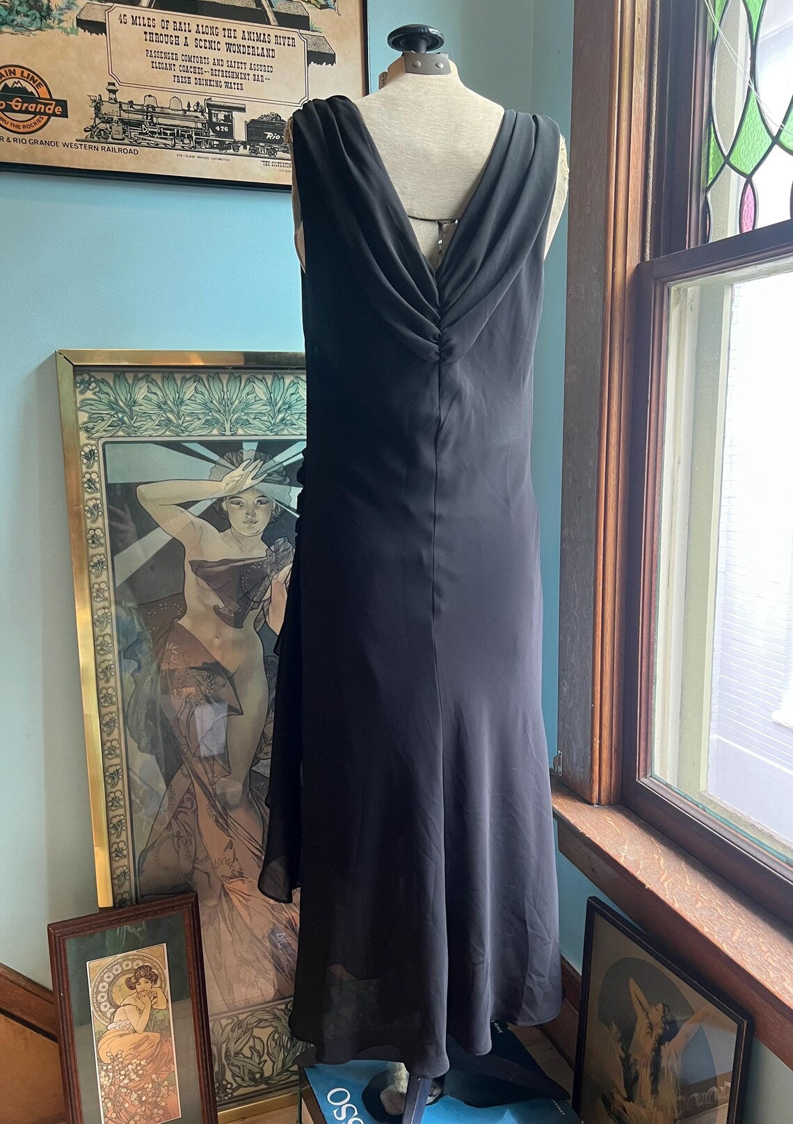 Y2K Black  Retract Your Waist Prom Dress Sleeveless Unique design Formal Dress