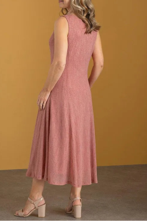 Classic fit Sleeveless Mesh Midi Mother Of The Bride Outfits Dress