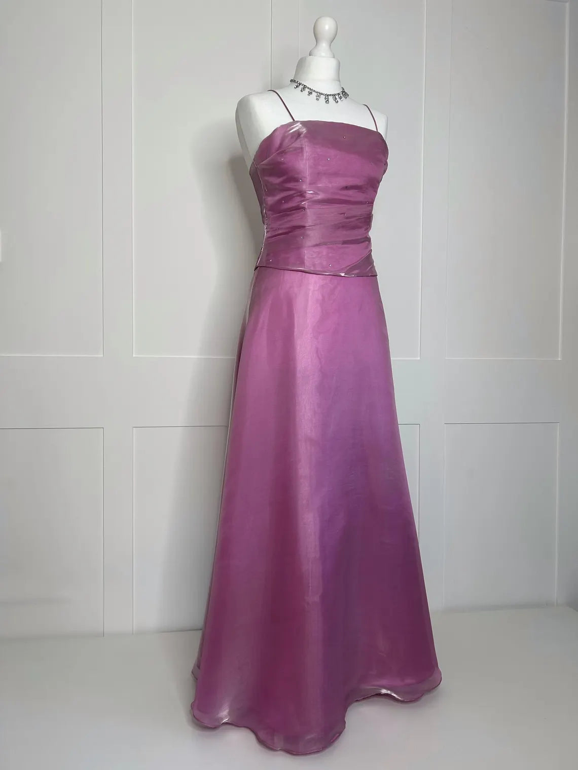 cruise vintage irridescent pink prom dress purple exquisite tailoring party dress