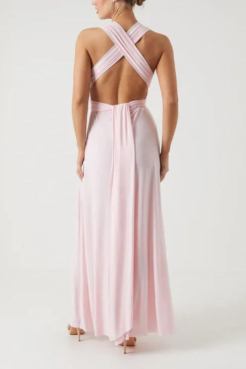 Multiway Jersey Elegant and gentle Retract Your Waist Bridesmaid Dress