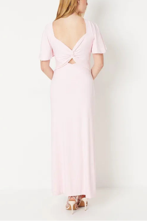 Debut London by Coast Angel Sleeve Twist Back Jersey Bridesmaid Dress