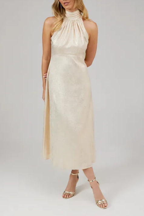 Shimmer Chiffon Full of charm Halter neck Elegant and gentle Bridesmaids Dress