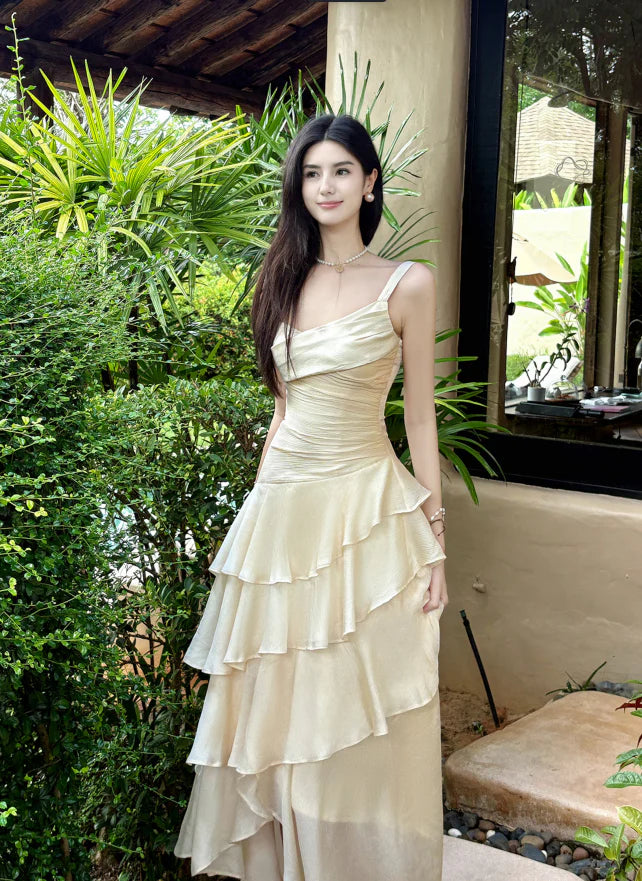 Chiffon A-Line Short Prom Dresses Sweet Spaghetti Strap Homecoming Dress