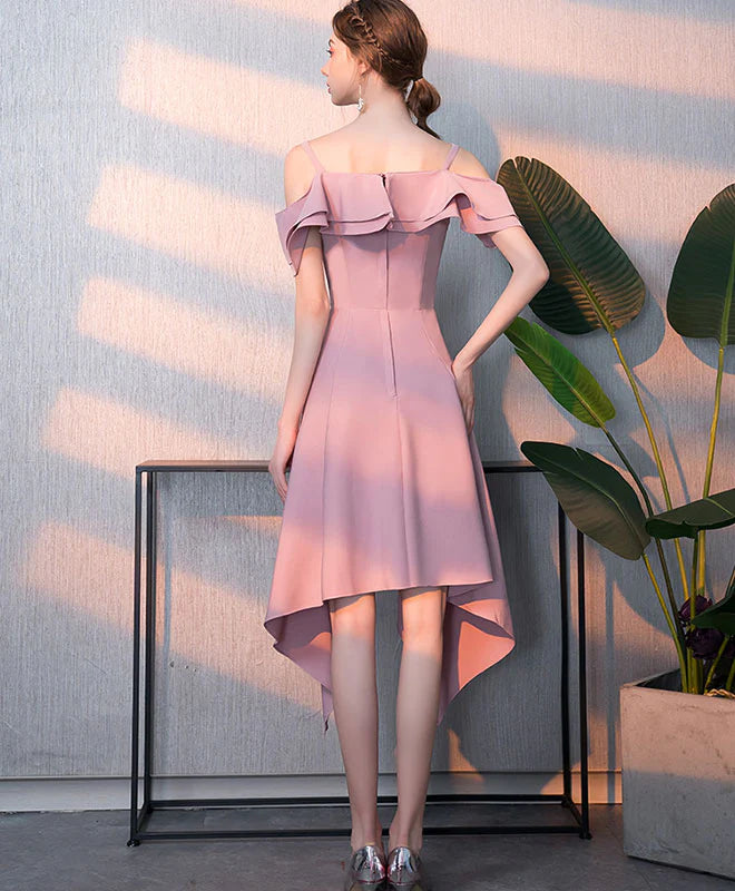 Simple V Neck Short Prom Dress, Retract Your Waist Homecoming Dress