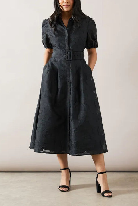 Petite Burnout Floral Shirt Retract Your Waist Mother Of The Bride Outfits Dress