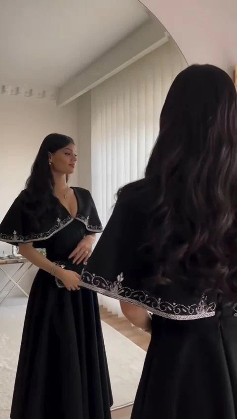 Elegant A line Prom Dress Evening Dress Formal Prom Gown With Beaded