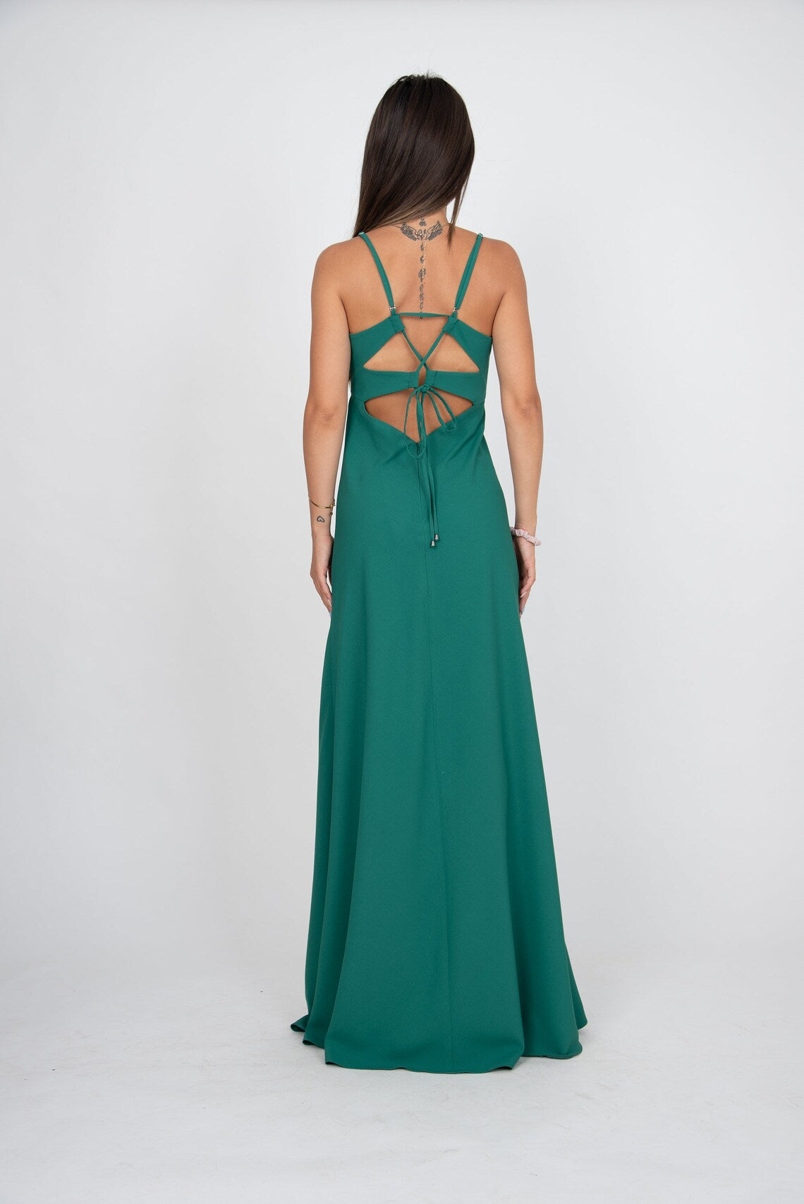 Green Simple Ball Gown Full of charm Unique design Party Dress