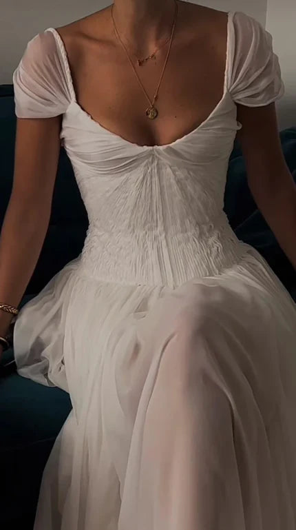 Lilac Satin Long Prom Dress Charming Unique design Full of charm Evening Dress