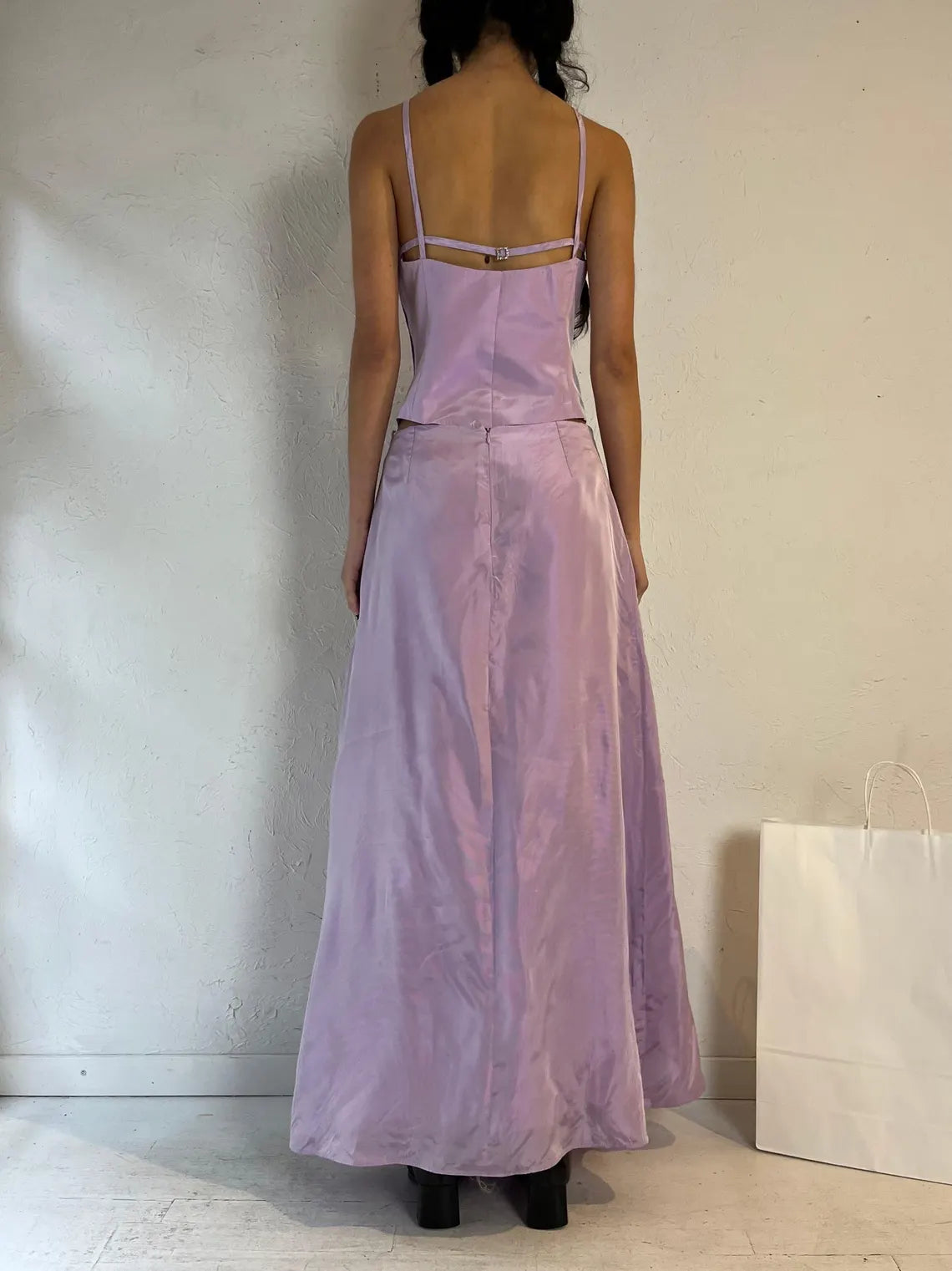 Purple Two Piece Formal Set Prom Dress Unique design Party Dress
