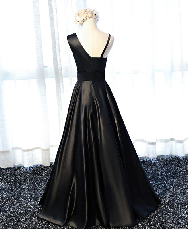 Stylish Satin Long Prom Gown Unique design Retract Your Waist Formal Dress
