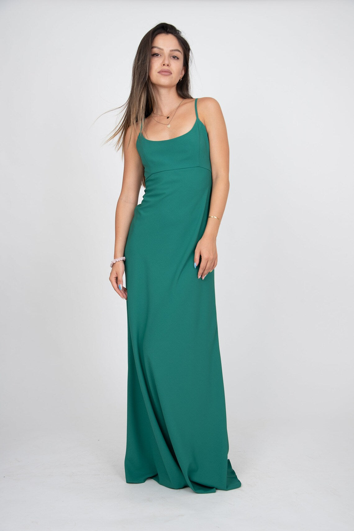 Green Simple Ball Gown Full of charm Unique design Party Dress