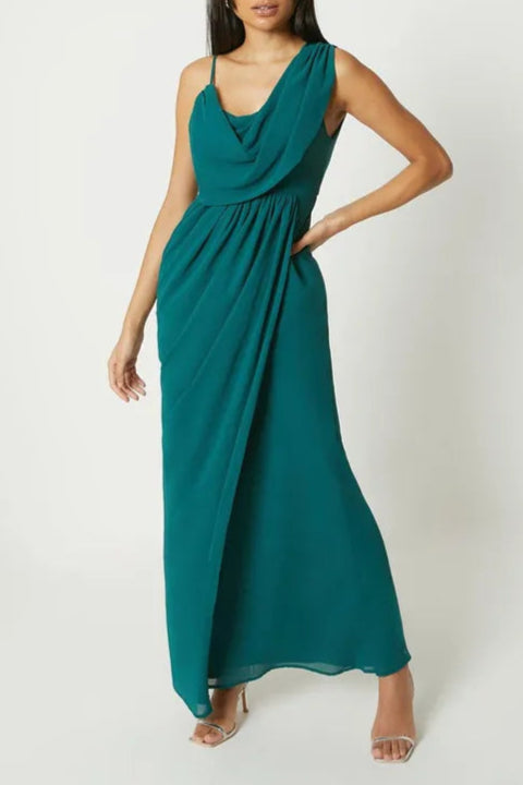 Debut London by Coast Wrap Skirt Chiffon Sleeveless Bridesmaids Dress