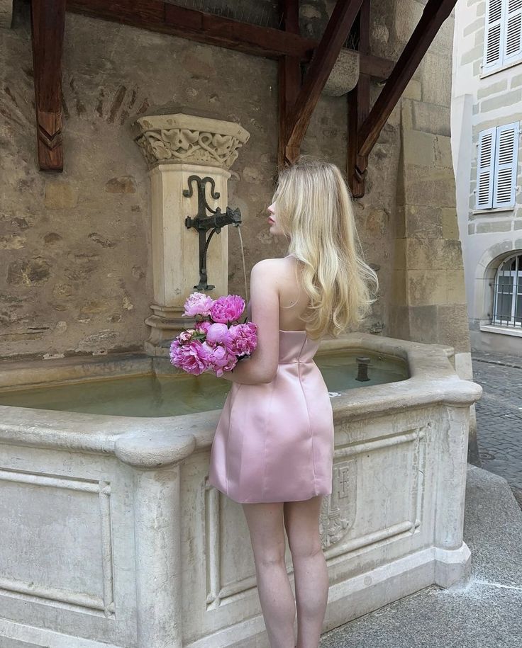 Cute Light Pink Sheath Halter Satin Short Backless Homecoming Dress