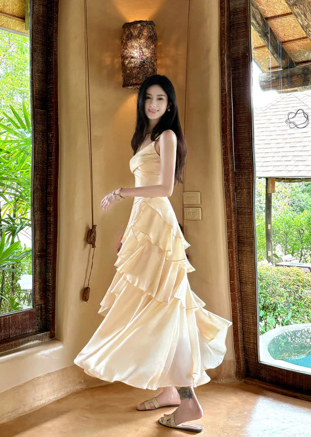 Chiffon A-Line Short Prom Dresses Sweet Spaghetti Strap Homecoming Dress