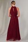 Pleated  Retract Your Waist Top-quality fabric Unique design Bridesmaids Maxi Dress