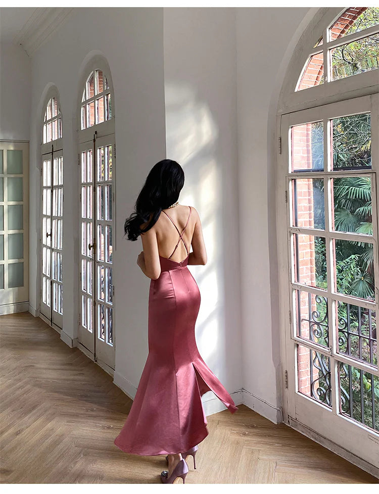 Satin Long Formal Occasion Dresses Evening Gowns