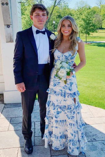 Mermaid Spaghetti Straps Glitter Mermaid Long Prom Formal Dress（副本）