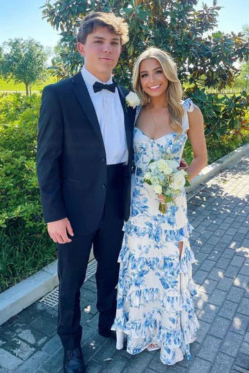 Mermaid Spaghetti Straps Glitter Mermaid Long Prom Formal Dress（副本）