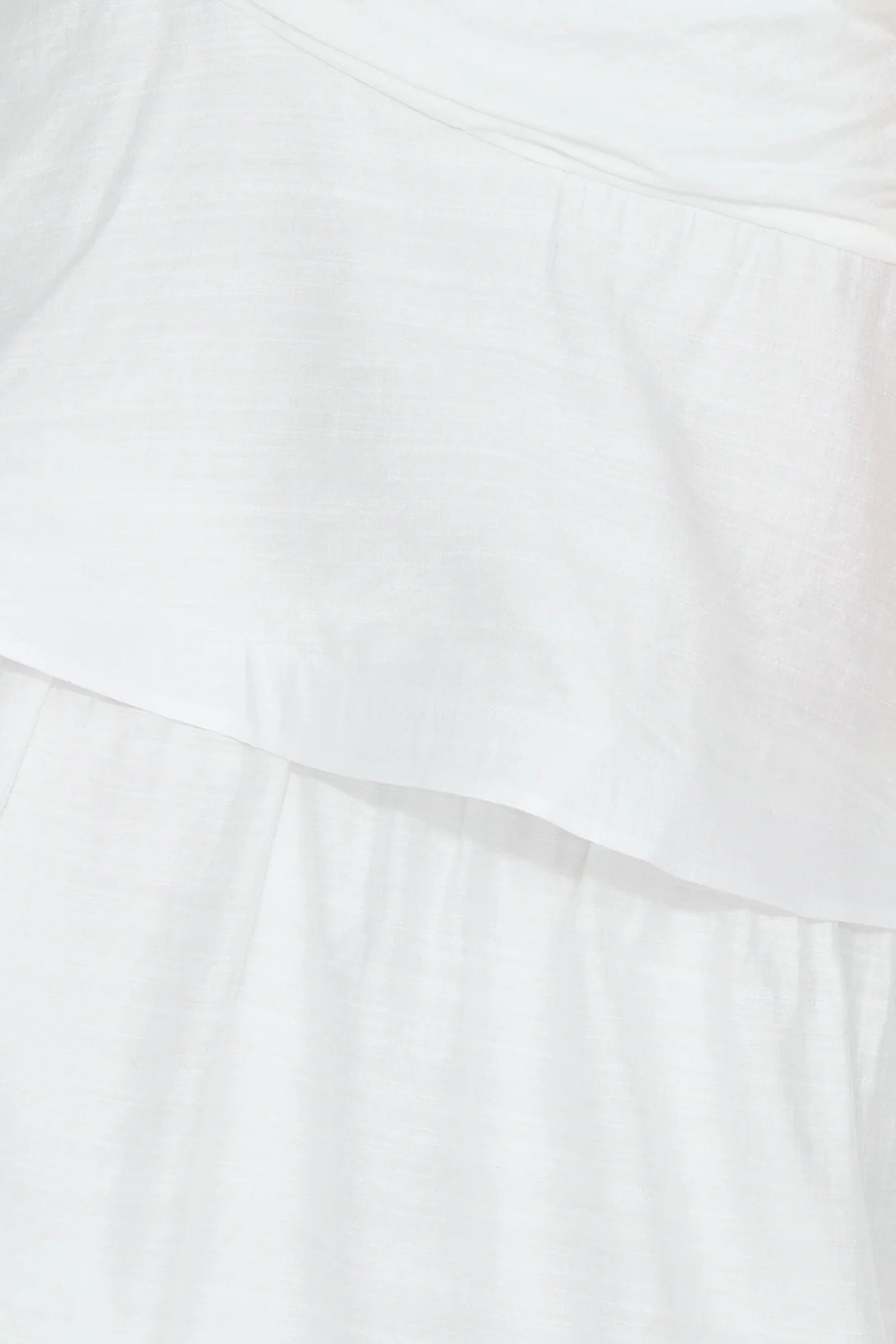 A-line One Shoulder Pleated Tiered Ruffle White Maxi Prom Dress With Streamer
