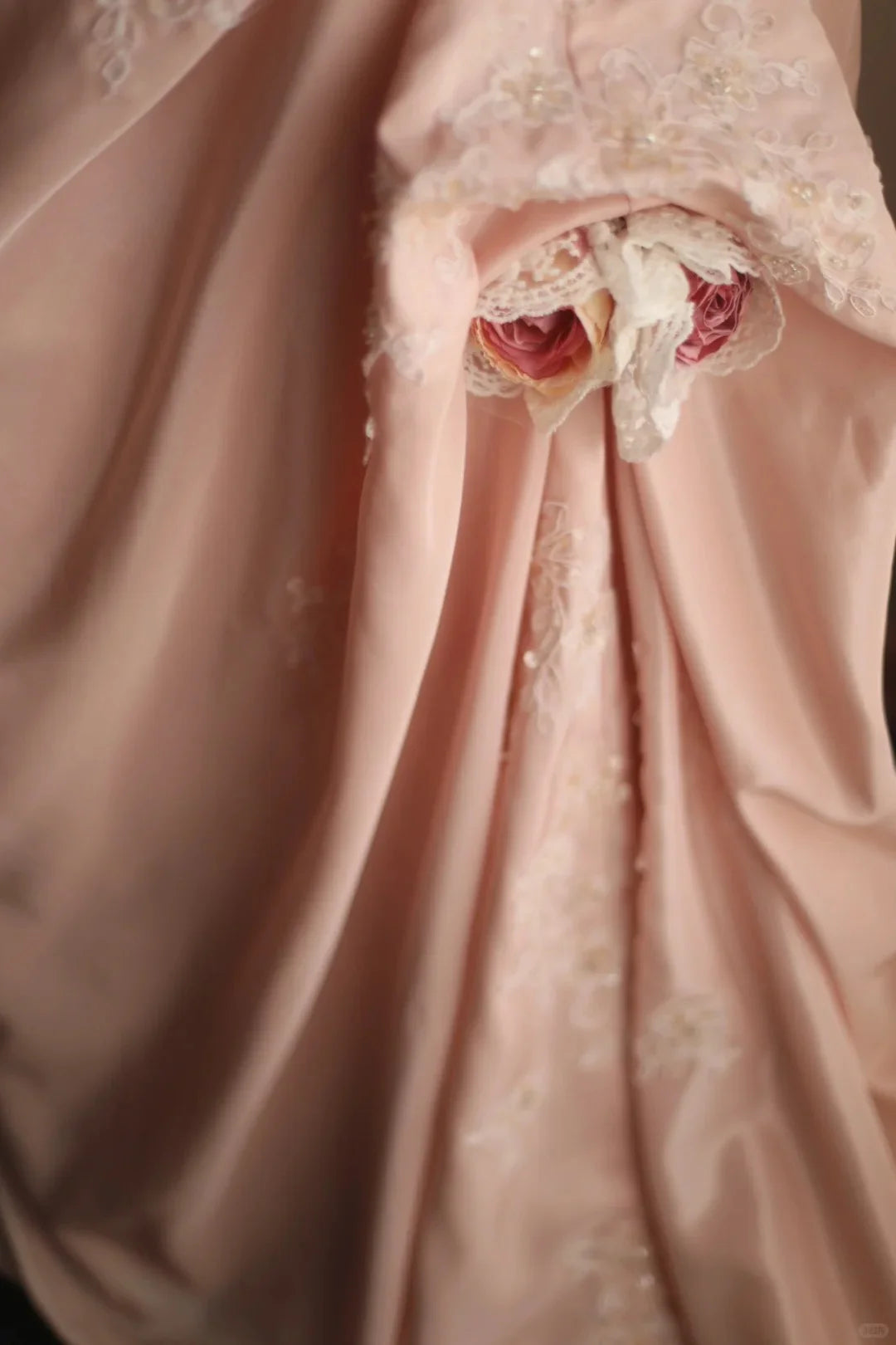 A Line Pink Strapless Pleated Princess Dress Wedding Dress Sleeveless Long Evening Dress With Train