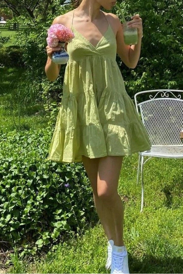 Apple Green Spaghetti Straps V Neck A Line Short Prom Dress Birthday Party Dress Homecoming Dress