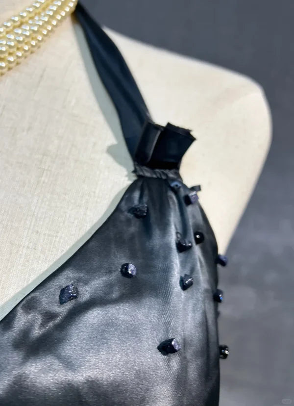 Classy Black Chiffon A line Halter Short Prom Dress Cocktail Dress Hot Sale Homecoming Dresses For Women