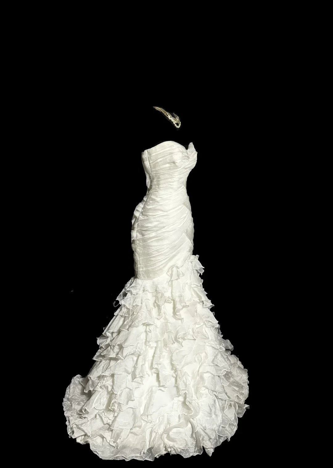 Classy Ivory Tulle Multi-layer Sweetheart Neck Back Zipper Mermaid Long Wedding Dress Bridal Dress