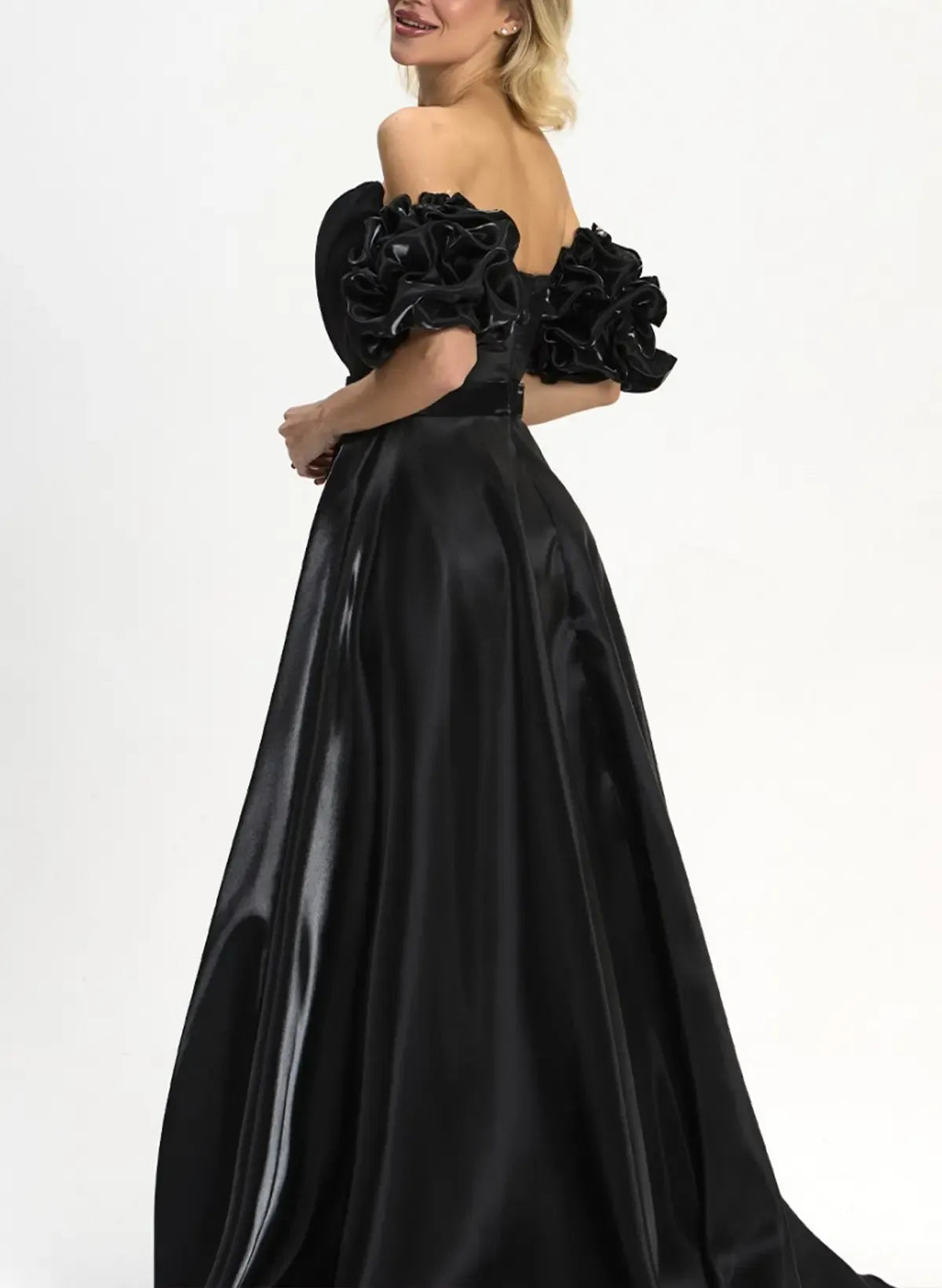Pretty A-Line Sweetheart Detachable Sleeves Pleated Hot Pink Floor-Length Prom Dress